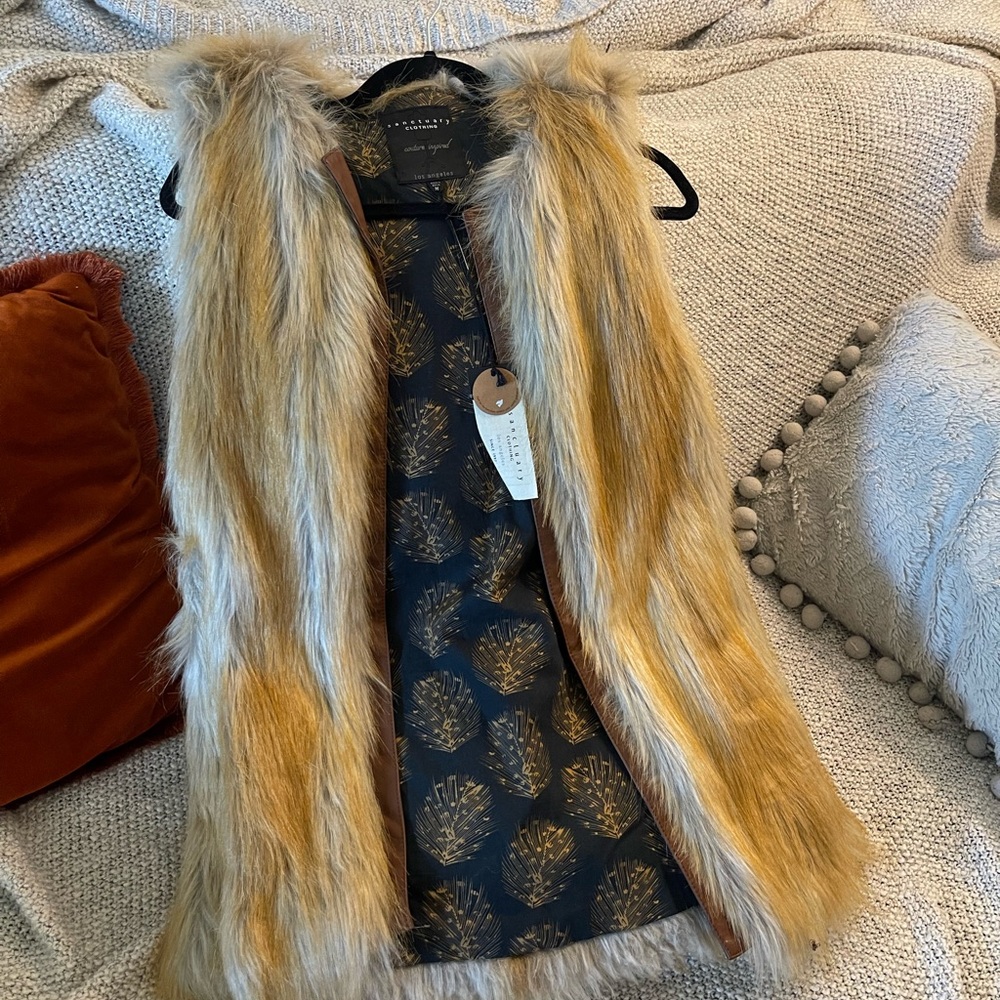 Faux fur vest